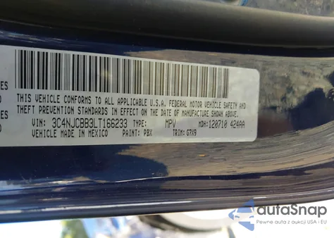 2020 Jeep Compass Latitude Fwd from USA, damaged, VIN 3C4NJCBB3LT166233